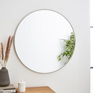 Apartment Round Wall Mirror, 75cm Beige
