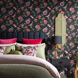 Poppy Wallpaper Black Black