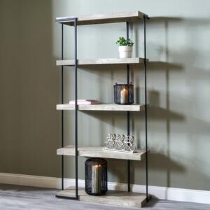 Jersey 5 Shelf Unit, Concrete Effect