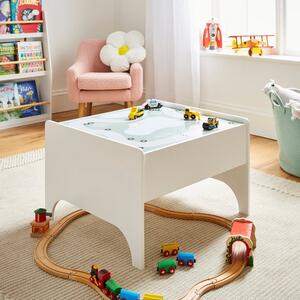 Kids Flynn Racetrack Play Table, White