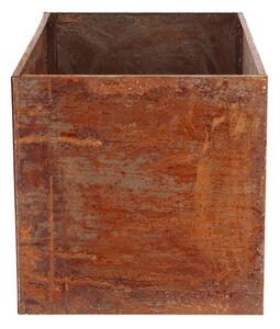 Fallen Fruits Low Rectangular Rust Planter