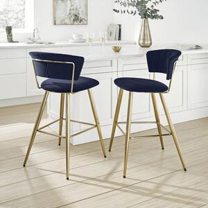 Kendall Bar Stool, Velvet