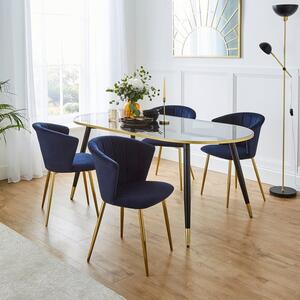 Kendall Dining Chair, Velvet