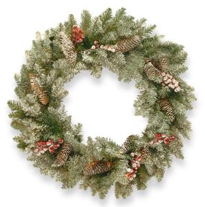 Snowy Dunhill Fir Cone & Berry Christmas Wreath | 20