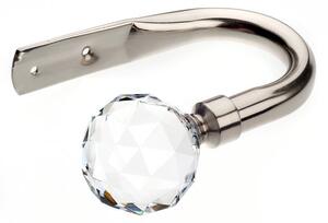 Satin Steel Faceted Holdbacks