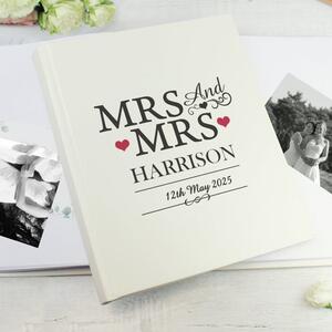 Personalised Mrs and Mrs Traditional Photo Album