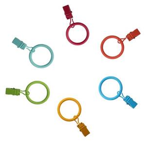 Rainbow Curtain Rings with Clips Dia. 10/13mm