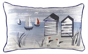 EvansLichfield Beach Huts Rectangle Cushion