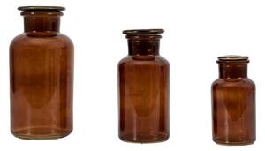 Set of 3 Apotheca Glass Vases