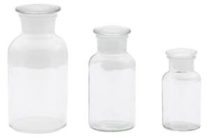 Set of 3 Apotheca Glass Vases