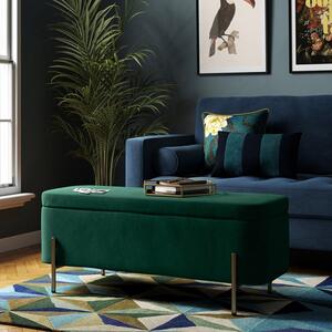 Ivy Velvet Storage Ottoman