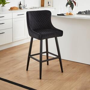 Montreal Counter Height Bar Stool, Velvet