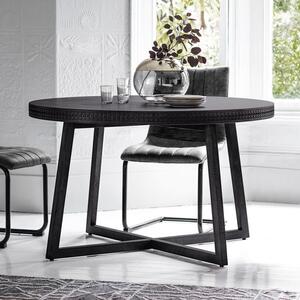 Cantwell 4 Seater Round Dining Table, Mango Wood