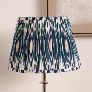 Izara Ikat Patterned Gathered Tapered Lamp Shade