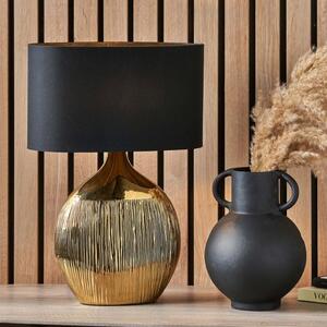 Gemini Gold Etched Ceramic Table Lamp