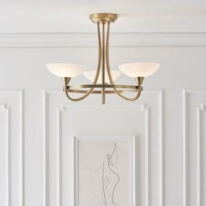Return - Vogue Cagney 3 Light Semi Flush Ceiling Light