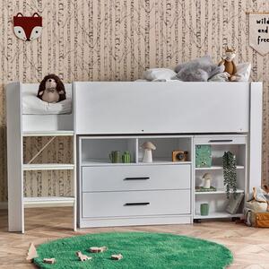 Otis Midsleeper Children's Bed with Pull Out Desk