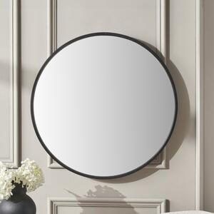 Wood Round Mirror