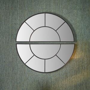 Metal Half Moon Set of 2 Wall Mirrors
