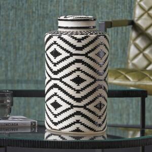 Chirala Ikat Ceramic Decorative Ginger Jar