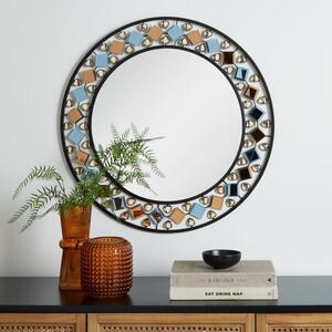 Global Gem Edge Round Wall Mirror