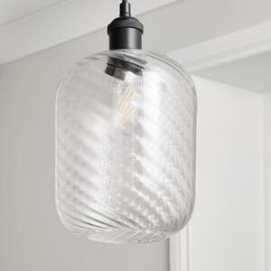 Elodie Ribbed Glass Easy Fit Pendant Shade