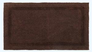 Homescapes Luxury Reversible Chocolate 100% Cotton Bath Mat, 50 x 80 cm, Machine Washable, Super Absorbent, Soft and Hand-Tufted, Eco Friendly
