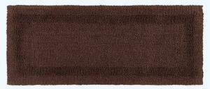 Homescapes Luxury Reversible Chocolate 100% Cotton Bath Mat Runner, 40 x 100 cm, Machine Washable, Super Absorbent, Soft and Tufted, Eco Friendly