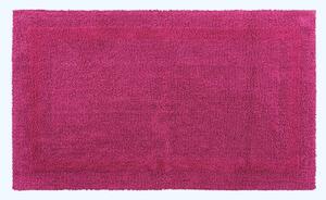 Homescapes Luxury Reversible Raspberry 100% Cotton Bath Mat, 50 x 80 cm, Machine Washable, Super Absorbent, Soft and Hand-Tufted, Eco Friendly