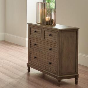 Pacific Ashwell 4 Drawer Chest, Taupe Pine