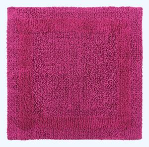 Homescapes Luxury Reversible Raspberry 100% Cotton Shower Mat, 50 x 50 cm, Machine Washable, Super Absorbent, Soft and Hand-Tufted, Eco Friendly