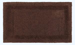 Homescapes Luxury Reversible Chocolate Extra Large Cotton Bath Mat, 70 x 120 cm, Machine Washable, Super Absorbent, Soft and Tufted, Eco Friendly