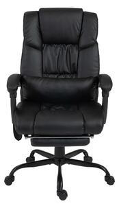 Vinsetto 6-Points Massage Office Chair, Executive Office Chair with PU Leather, Electric Recliner, Adjustable Height and Angle, Black Aosom UK
