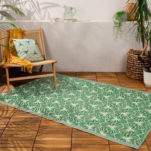 Furn. Hexa Green Reversible Indoor Outdoor Rug