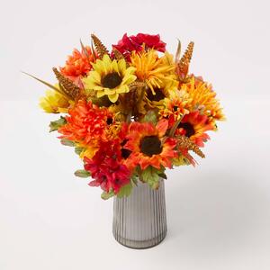 Homescapes Artificial Autumn Flower Bouquet, Autumn Flowers, Set of 2