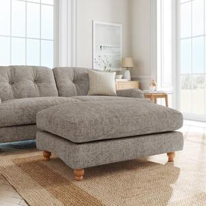 Martha Chunky Chenille Footstool