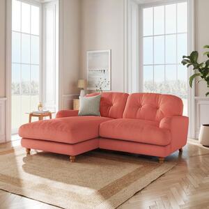 Martha Matte Plush Velvet Corner Chaise Sofa