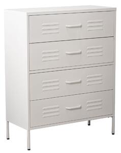 Chest of drawers Alexandra House Living White Metal 80 x 102 x 35 cm