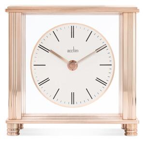 Acctim Shelford Rose Gold Mantel Clock