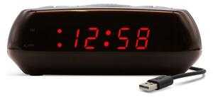 Acctim Miramar Black Alarm Clock