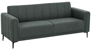 HOMCOM Three-Seater Relaxed Modern Sofa - Grey