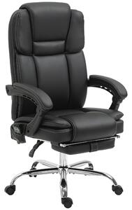 Vinsetto Six Point Vibrating Massage Office Chair - Black