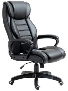 Vinsetto High Back Massage Office Chair with 6-Point Vibration, Executive Office Chair w/ Extra Padded Swivel, Ergonomic Tilt, Black Aosom UK