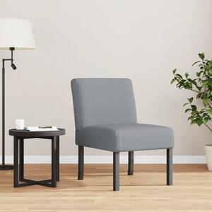 Slipper Chair Light Grey Fabric