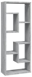 Wall Shelf Grey Sonoma 36x16x90 cm Engineered Wood