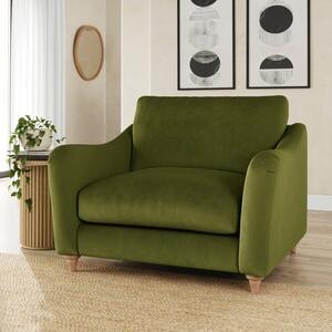 Hattie Matte Plush Velvet Snuggle Sofa