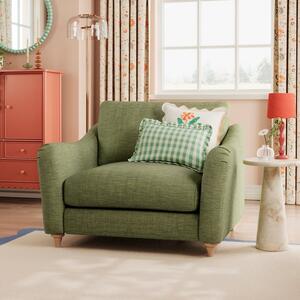 Hattie Slub Faux Linen Snuggle Sofa