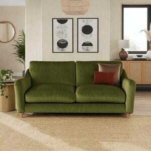 Hattie Matte Plush Velvet 3 Seater Sofa