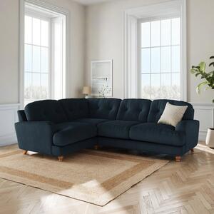 Martha Matte Plush Velvet Full Corner Sofa