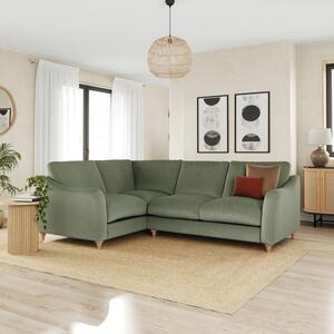 Hattie Matte Plush Velvet Corner Sofa